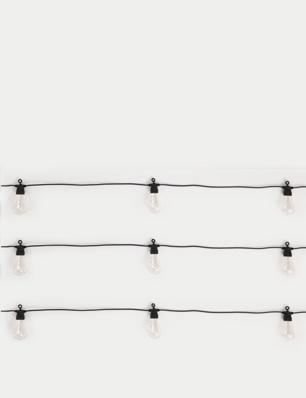 10 Warm White LED Solar Festoon Lights 2 of 4