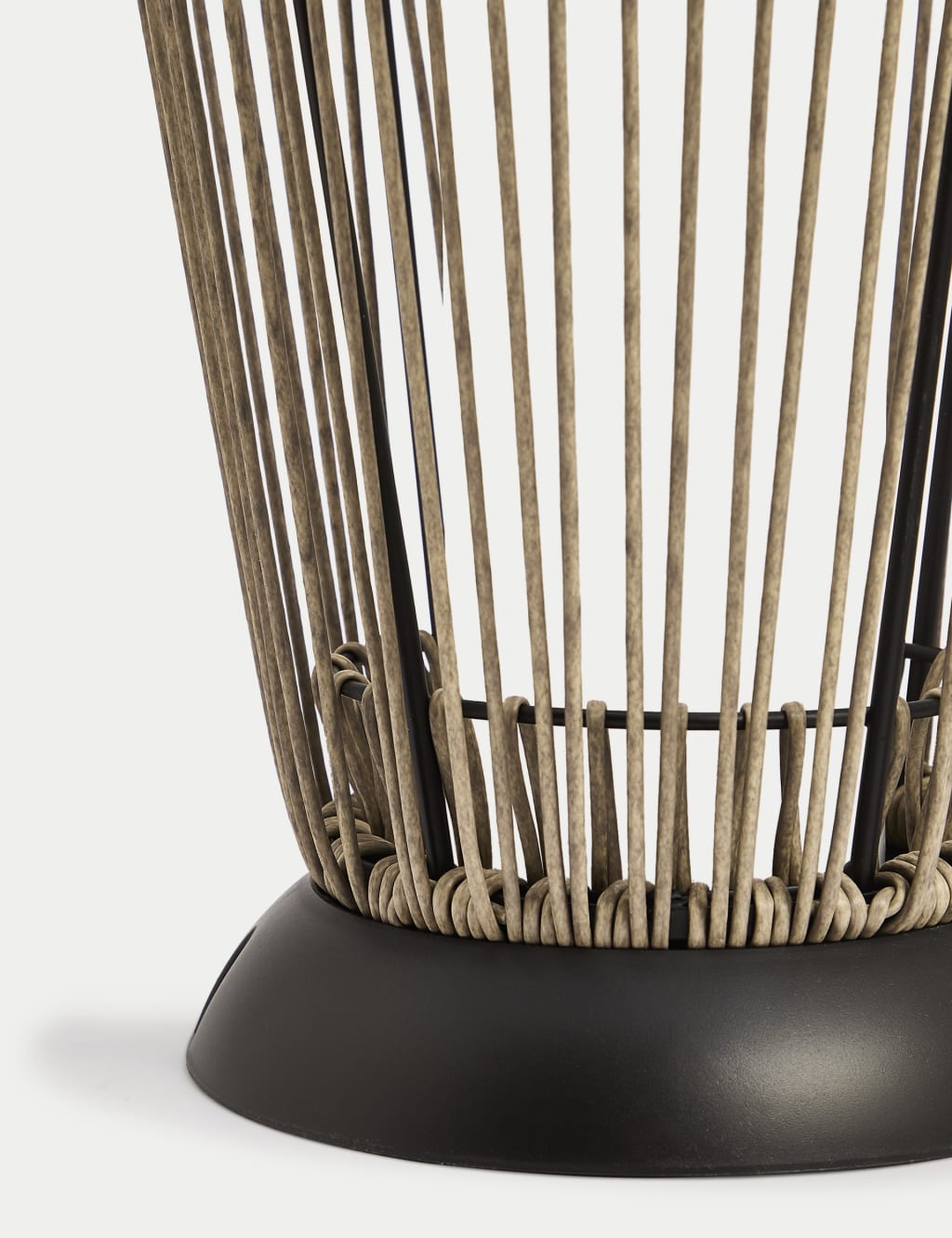 Large Warm White LED Woven Solar Lantern 3 of 4
