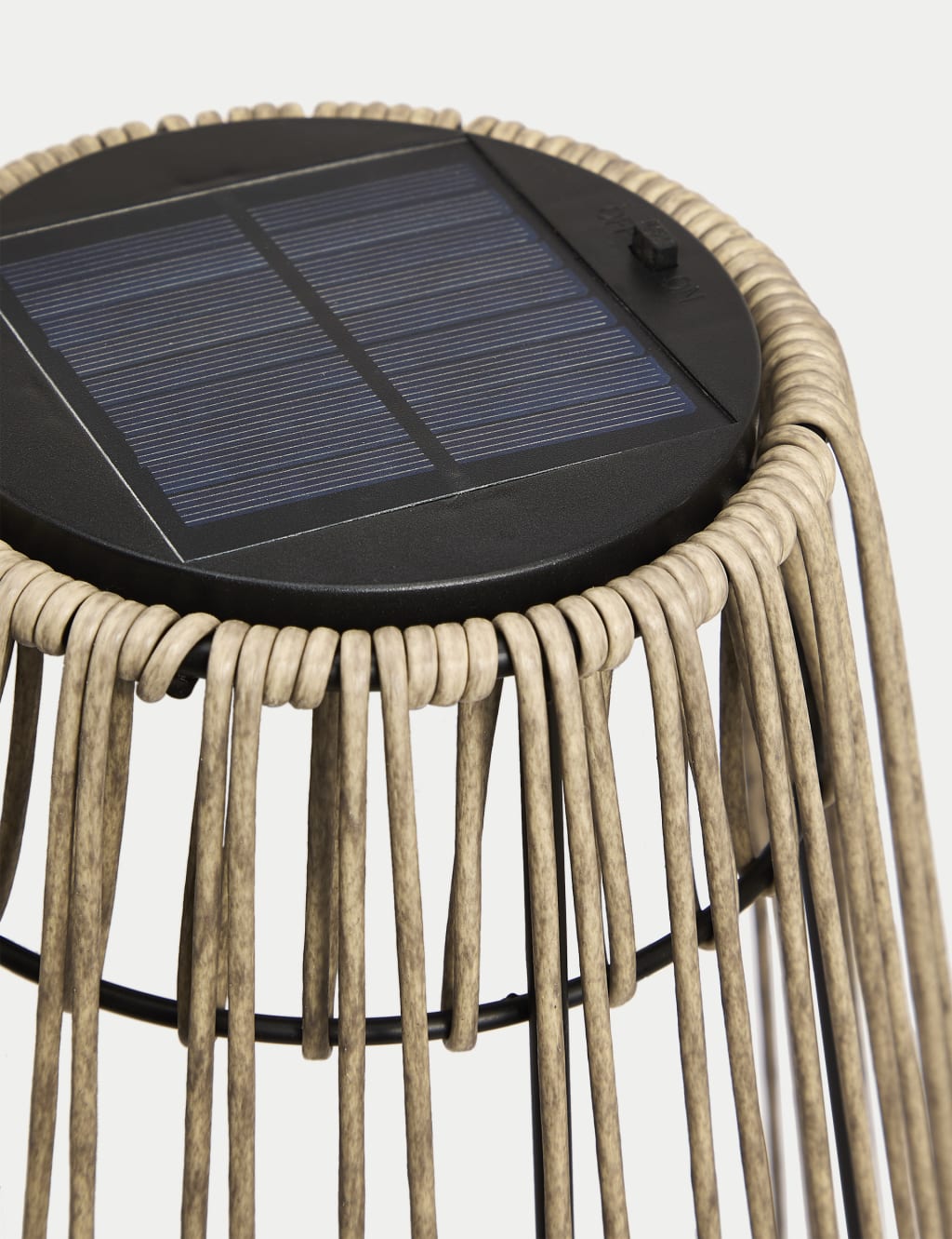 Large Warm White LED Woven Solar Lantern 4 of 4
