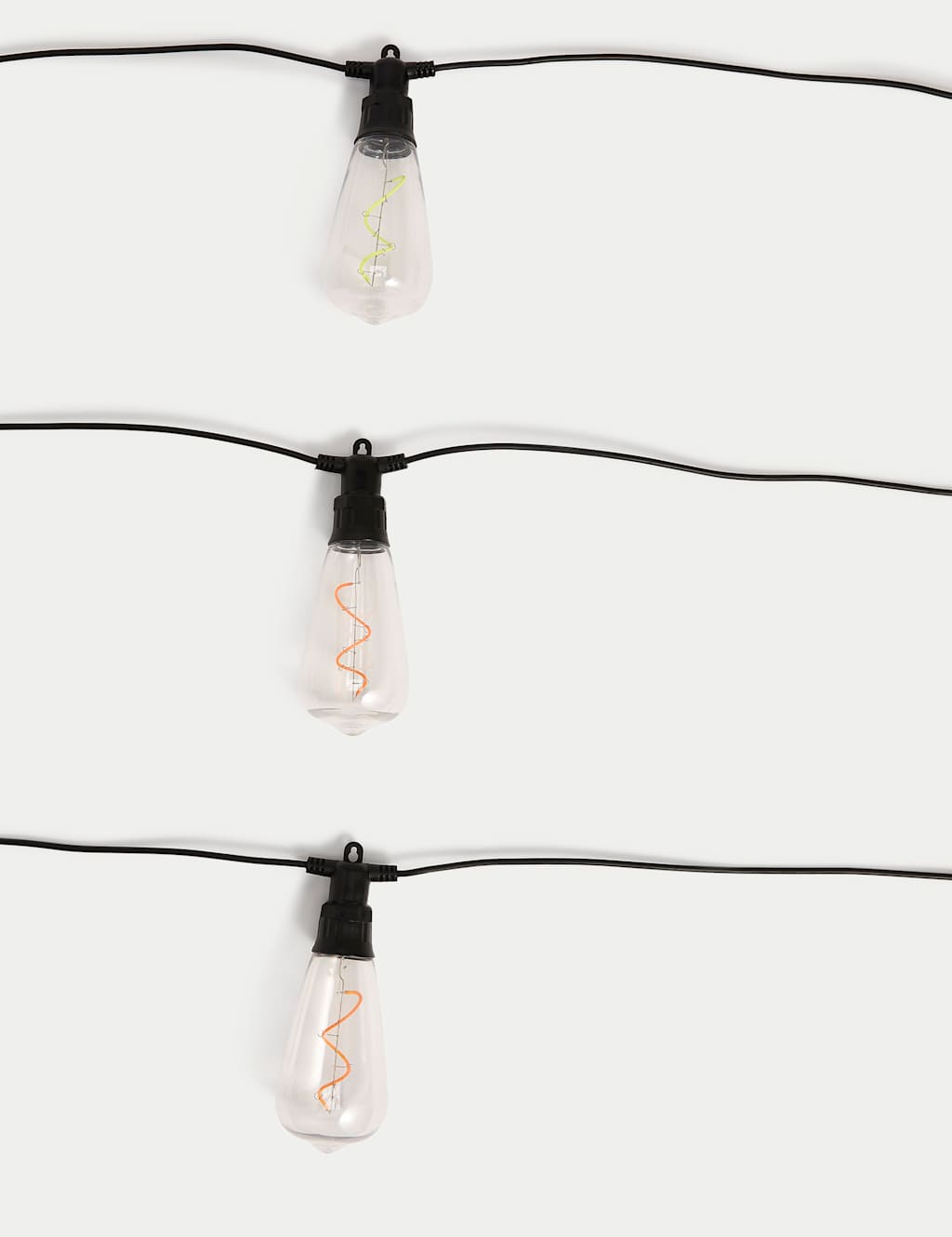 10 Muticoloured LED Mains Neon Festoon Lights 3 of 3
