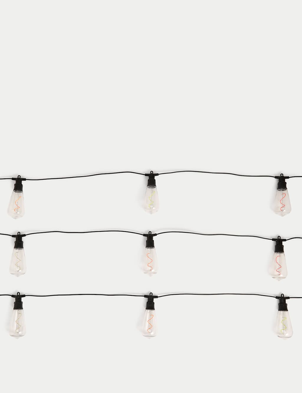 10 Muticoloured LED Mains Neon Festoon Lights 2 of 3