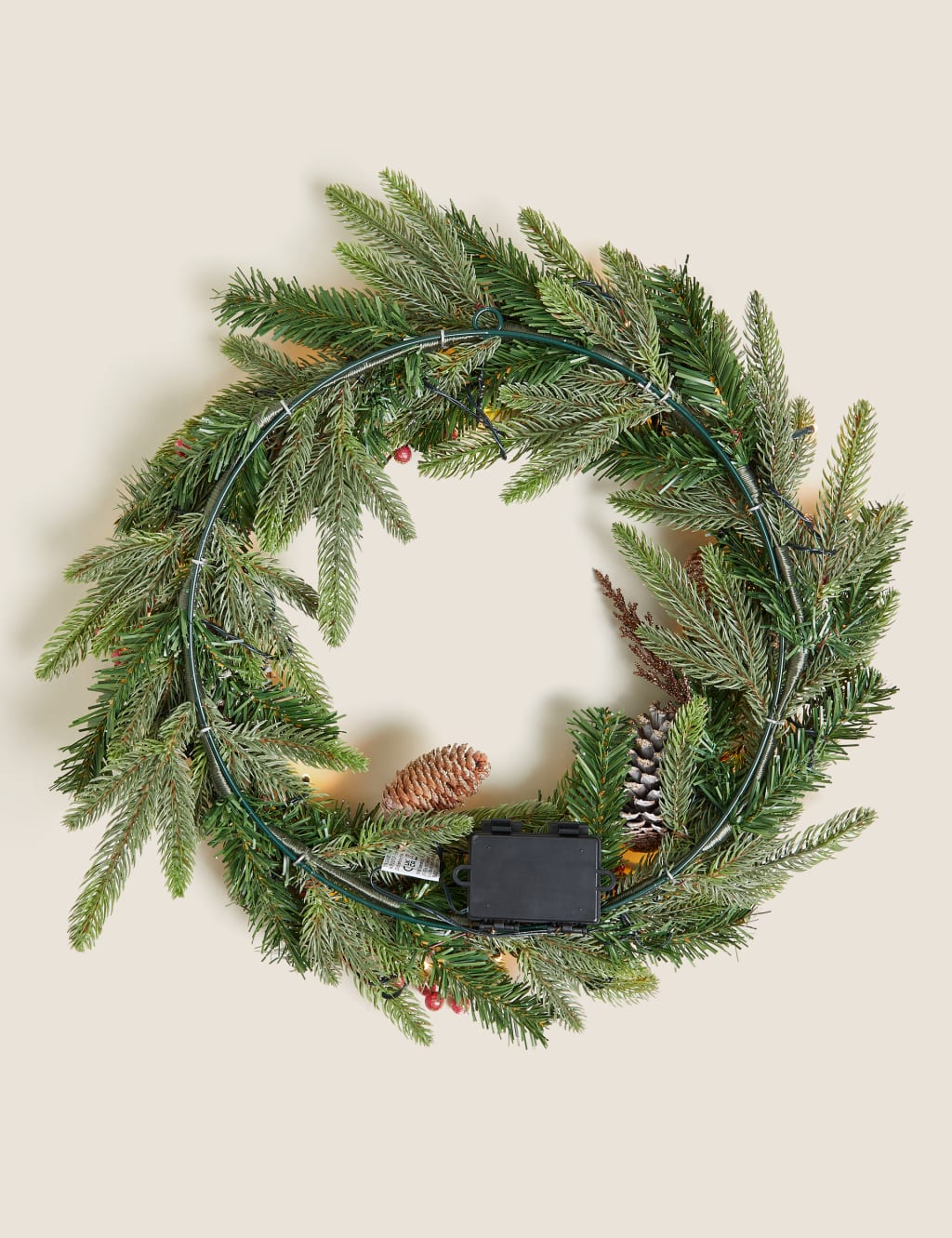 Gold Pre-Lit Wreath 5 of 5
