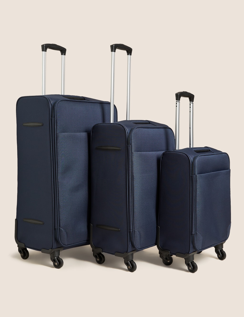 Palma 4 Wheel Soft Large Suitcase M S Collection M S