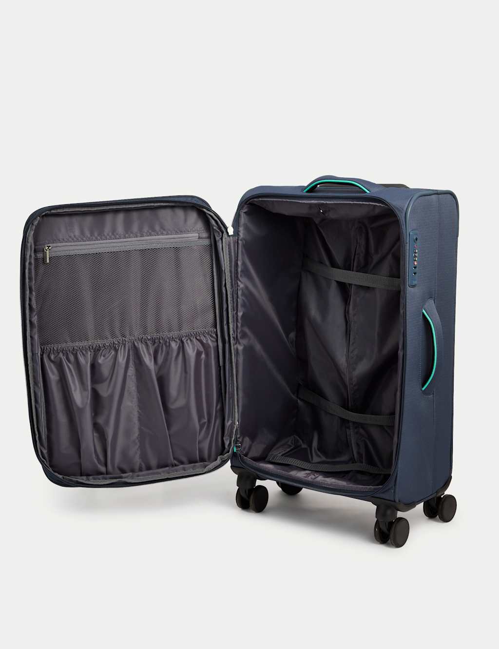 Seville 4 Wheel Soft Medium Suitcase 6 of 6