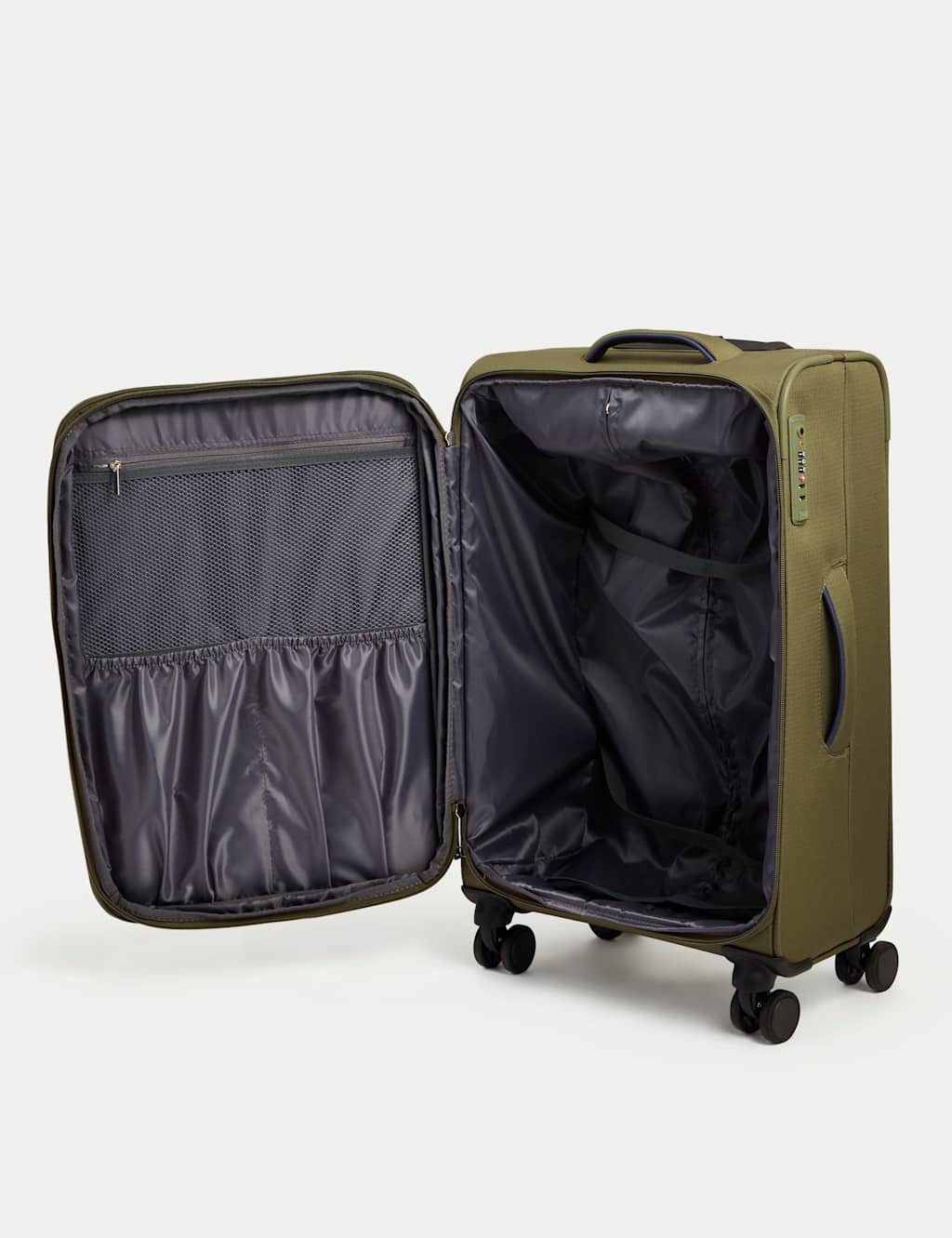 Seville 4 Wheel Soft Medium Suitcase 6 of 6