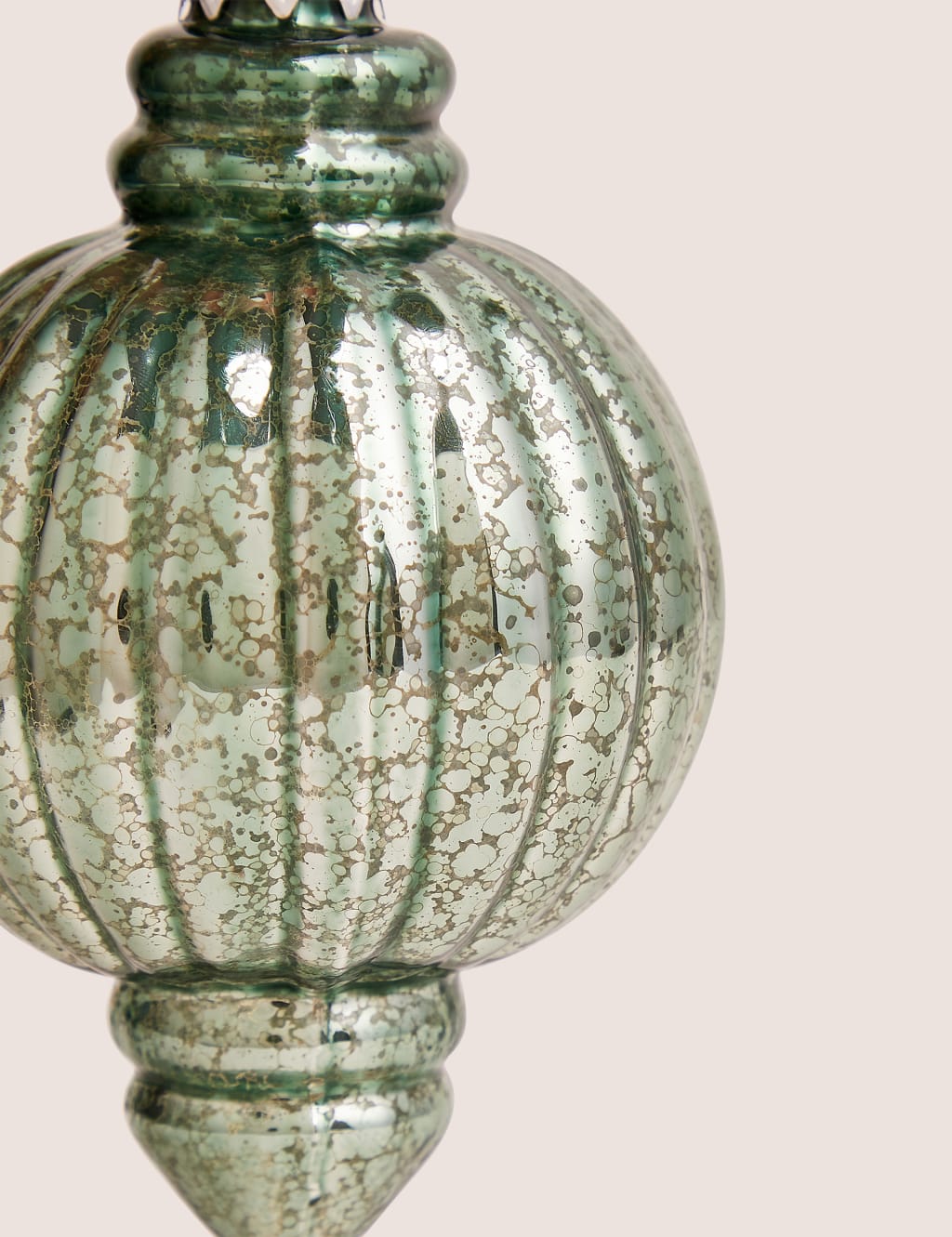 Green Moulded Glass Bauble 2 of 2
