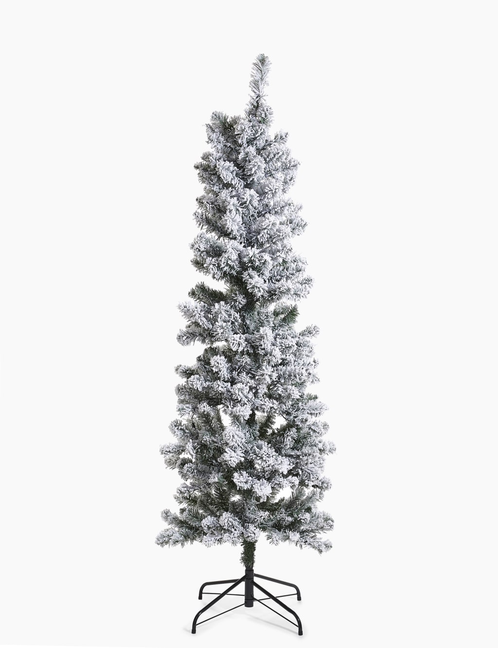 6ft Pre Lit Slim Snowy Christmas Tree 2 of 6