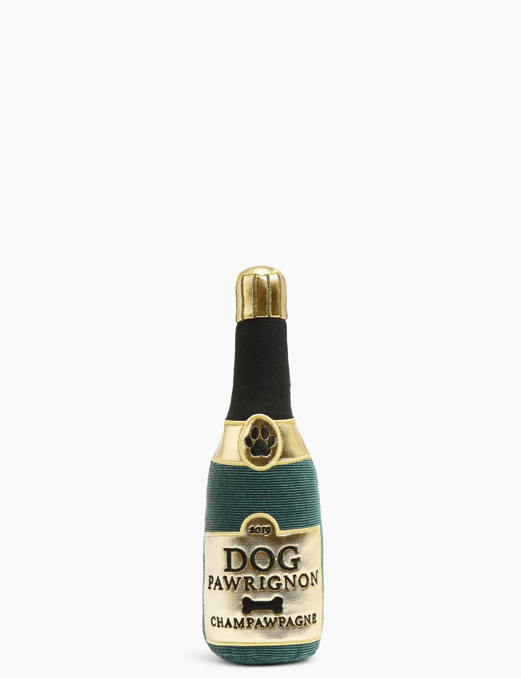 Champagne Bottle Dog Toy 1 of 3