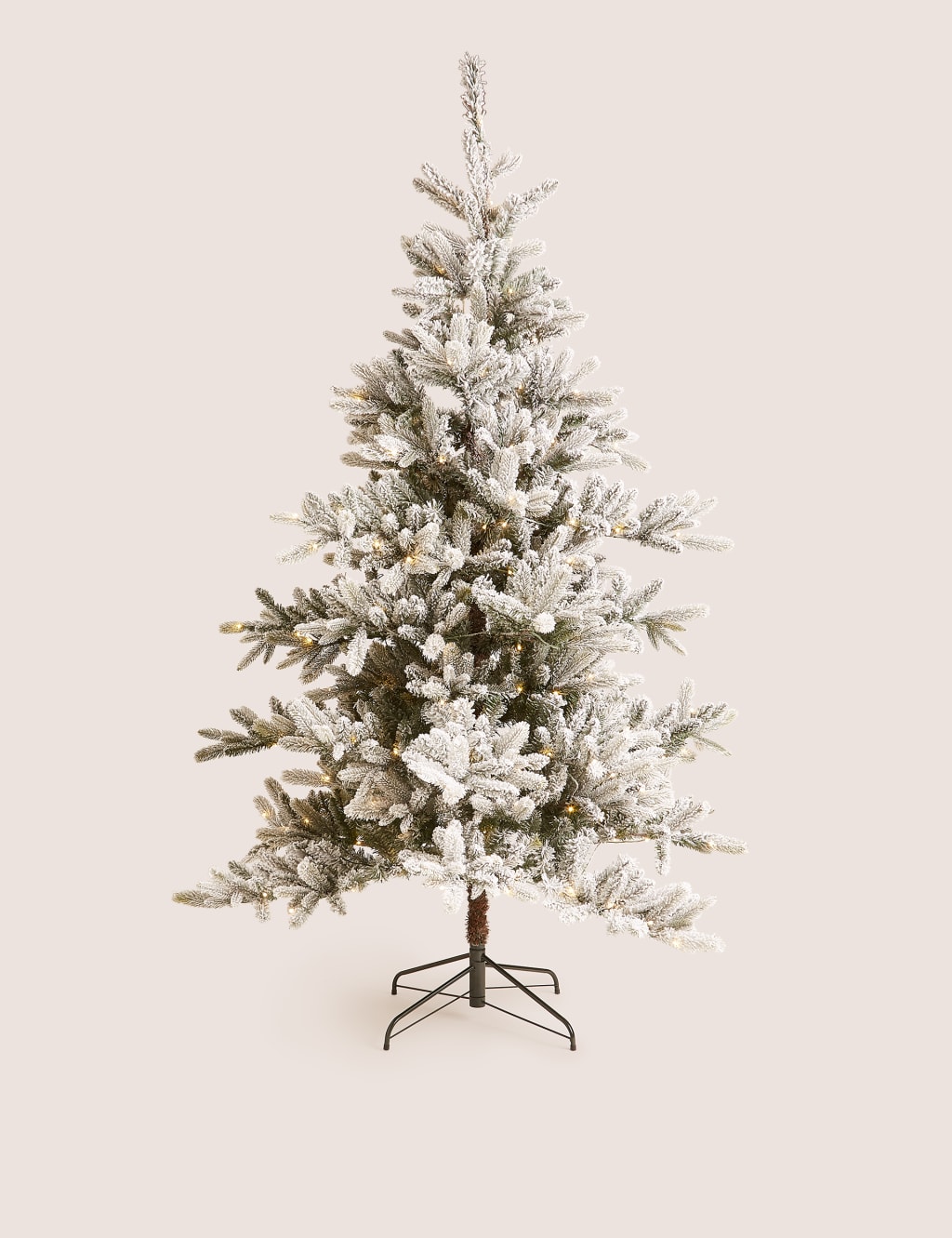 7ft Lit Frosted Noble Christmas Tree 2 of 7