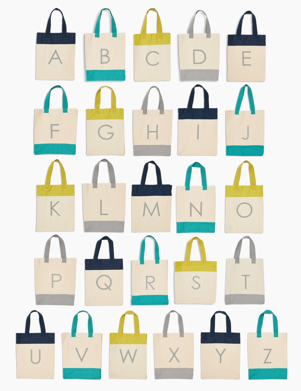 Alphabet Tote Bag M S