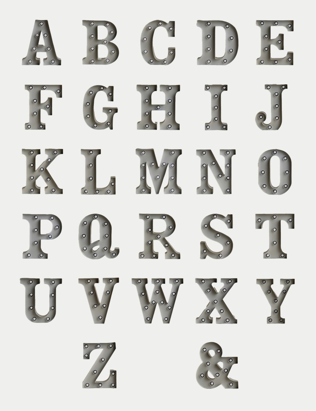 Metal Light Up Letter 4 of 9