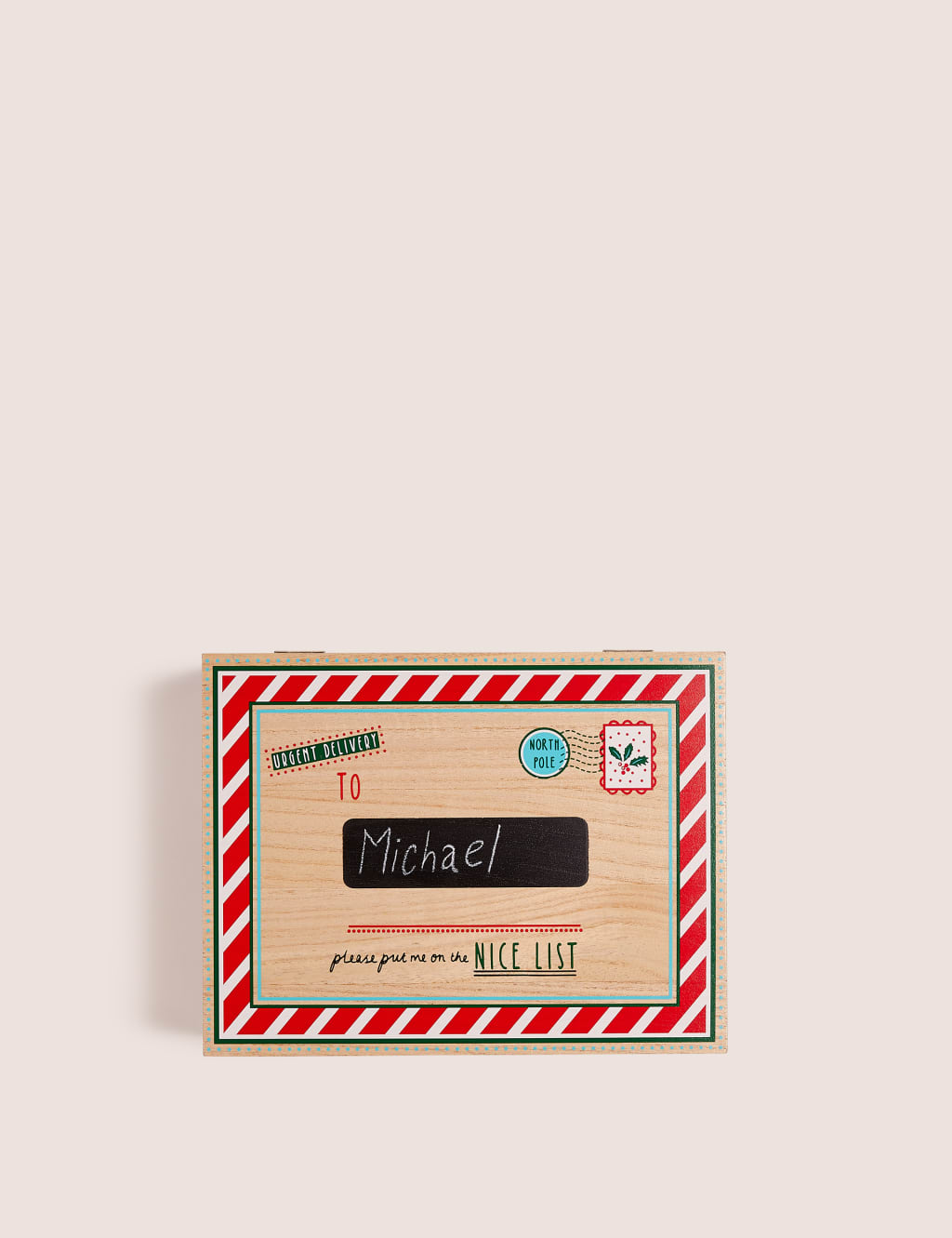 Medium Hand Finished Wooden Christmas Eve Box 1 of 5