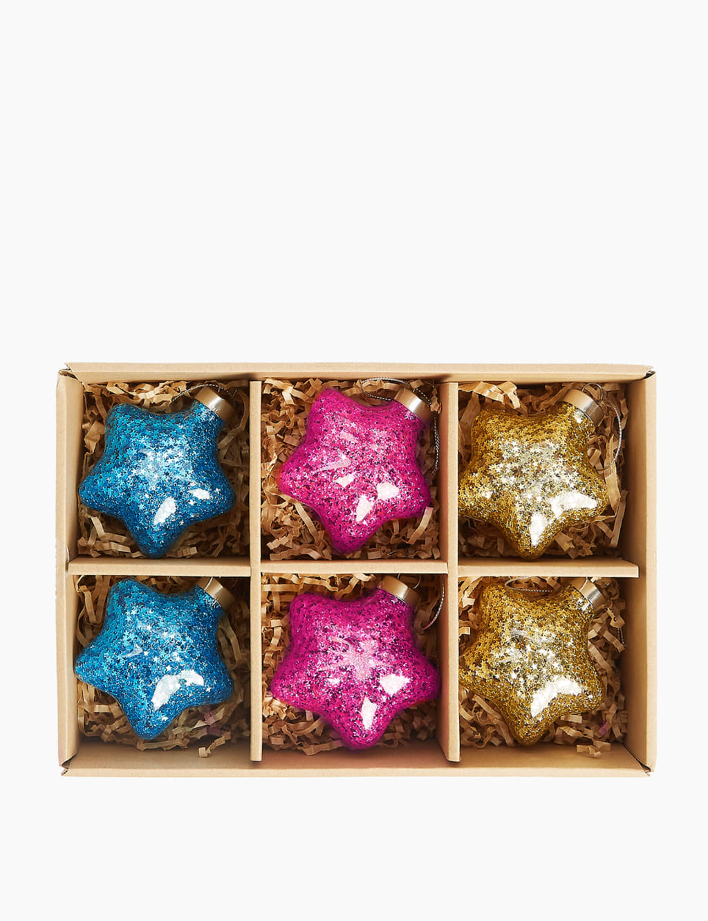 6 Pack Sequin Star Decorations 2 of 3