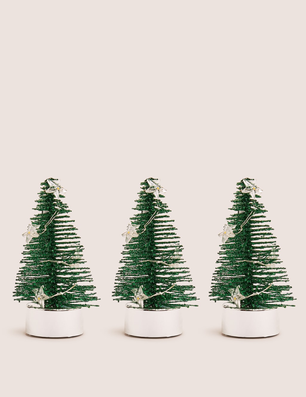 Set of 3 Light Up Mini Christmas Trees 1 of 3