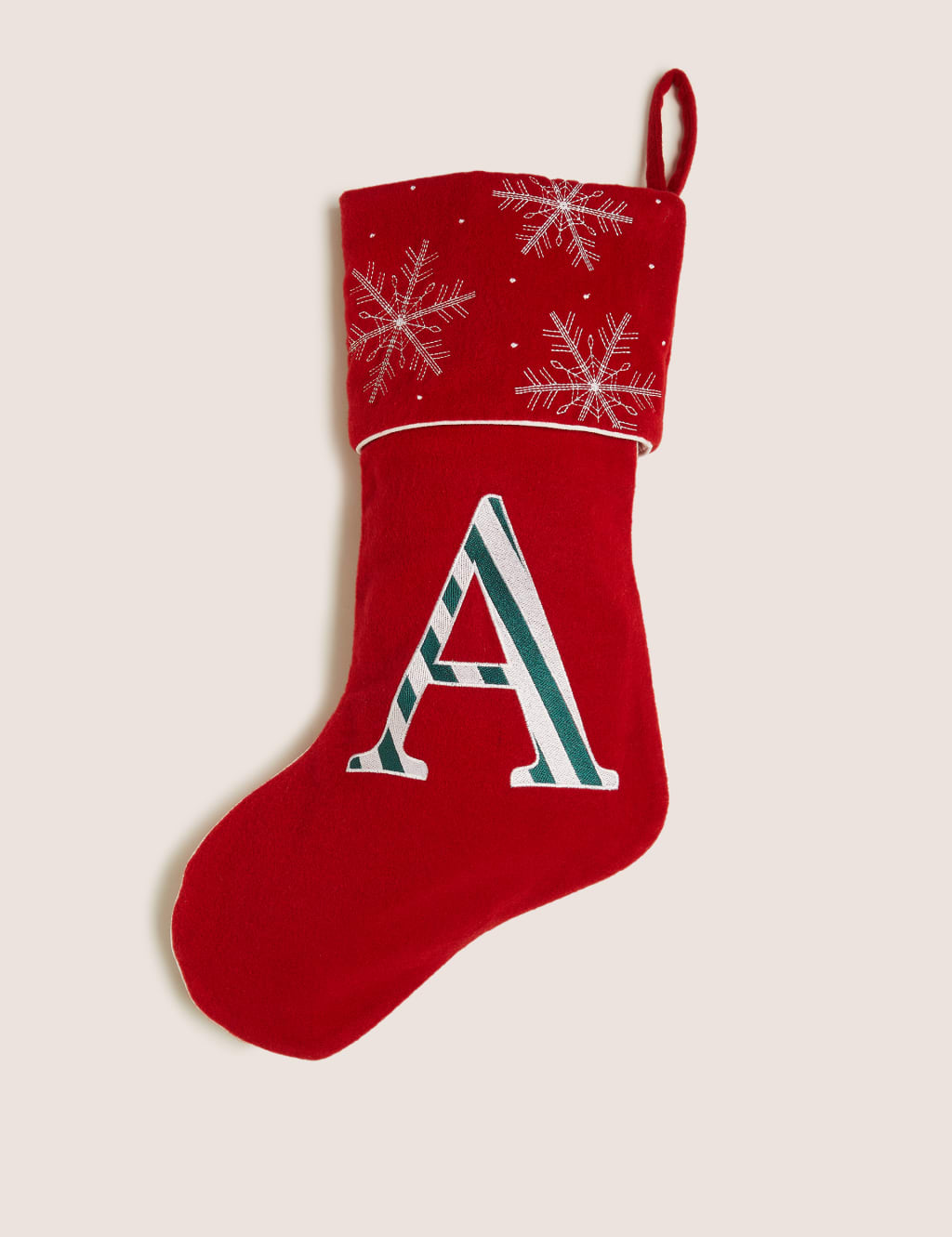 Alphabet Christmas Stocking M S IE