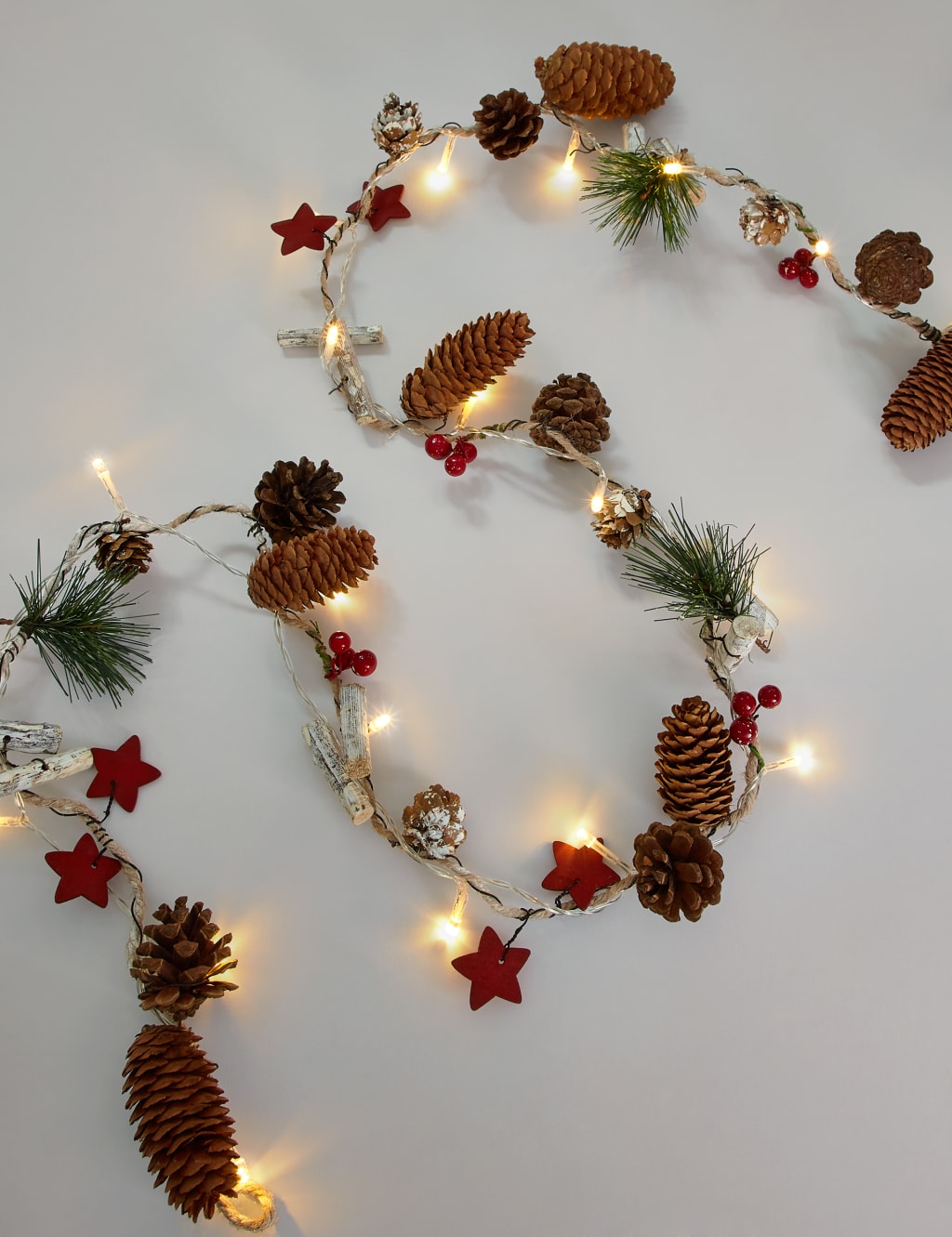 Pine Garland Lights 1 of 5