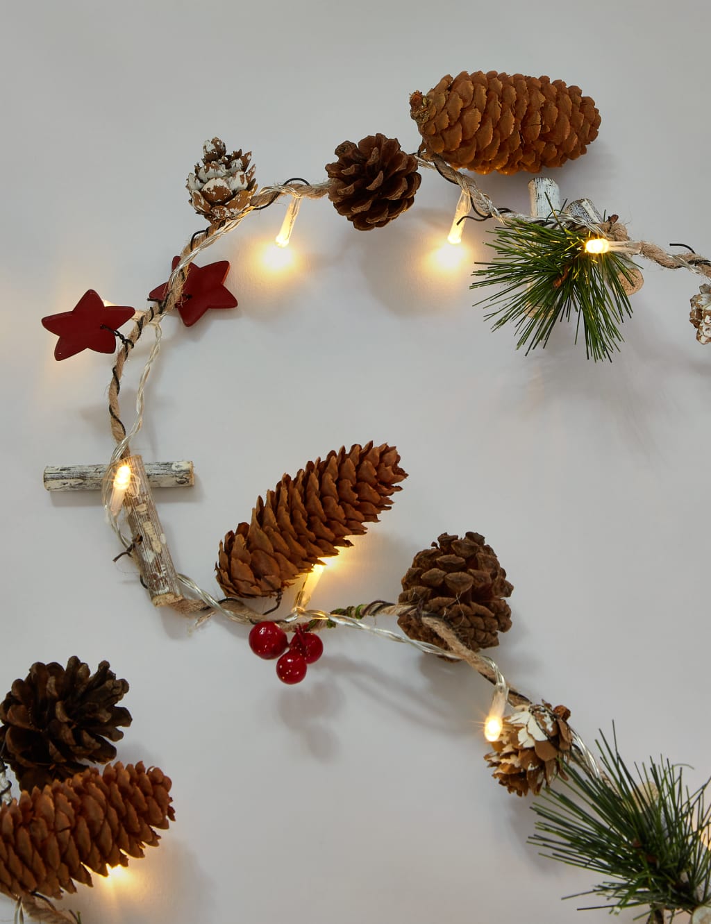 Pine Garland Lights 3 of 5