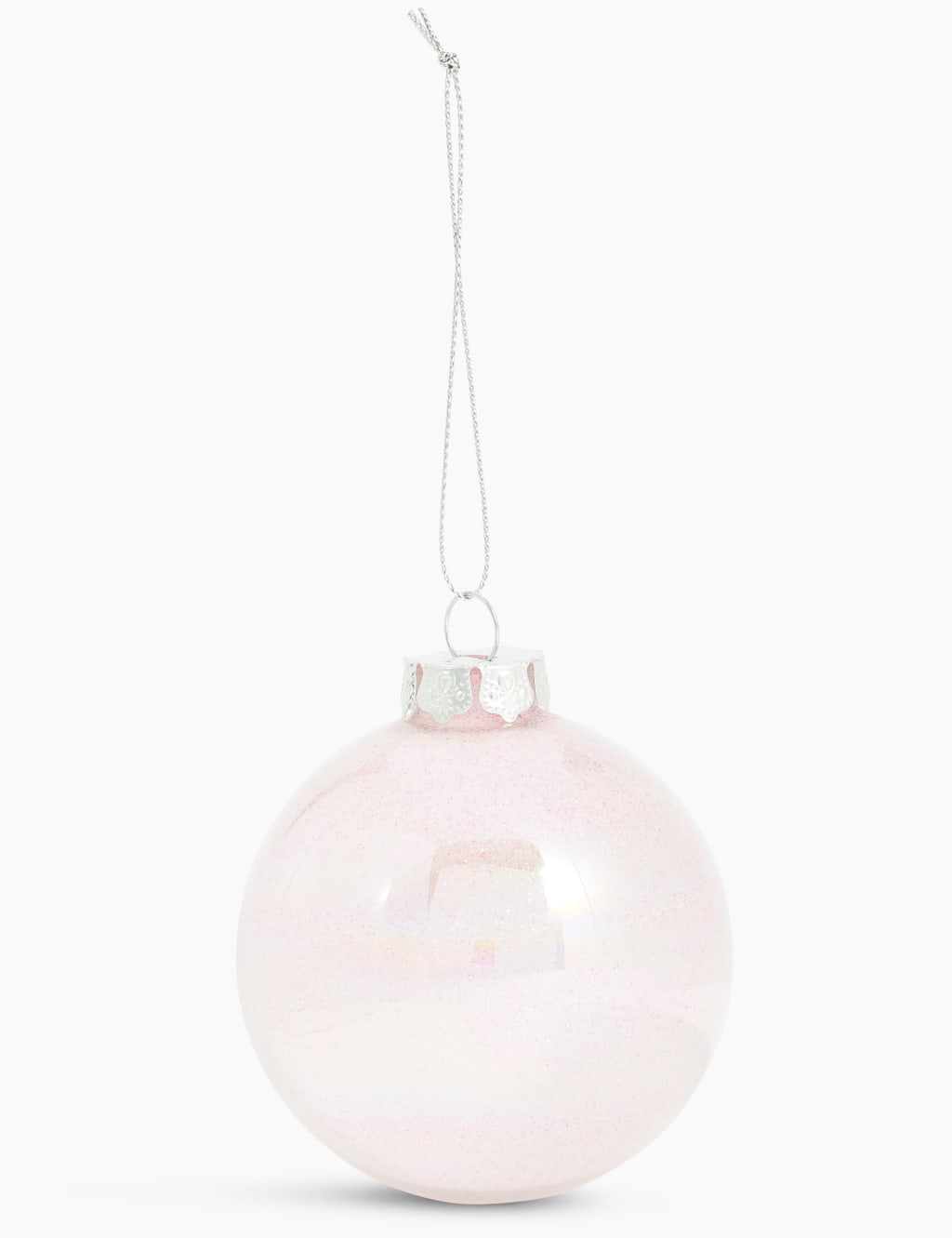3 Pack Pink Iridescent Baubles 3 of 3