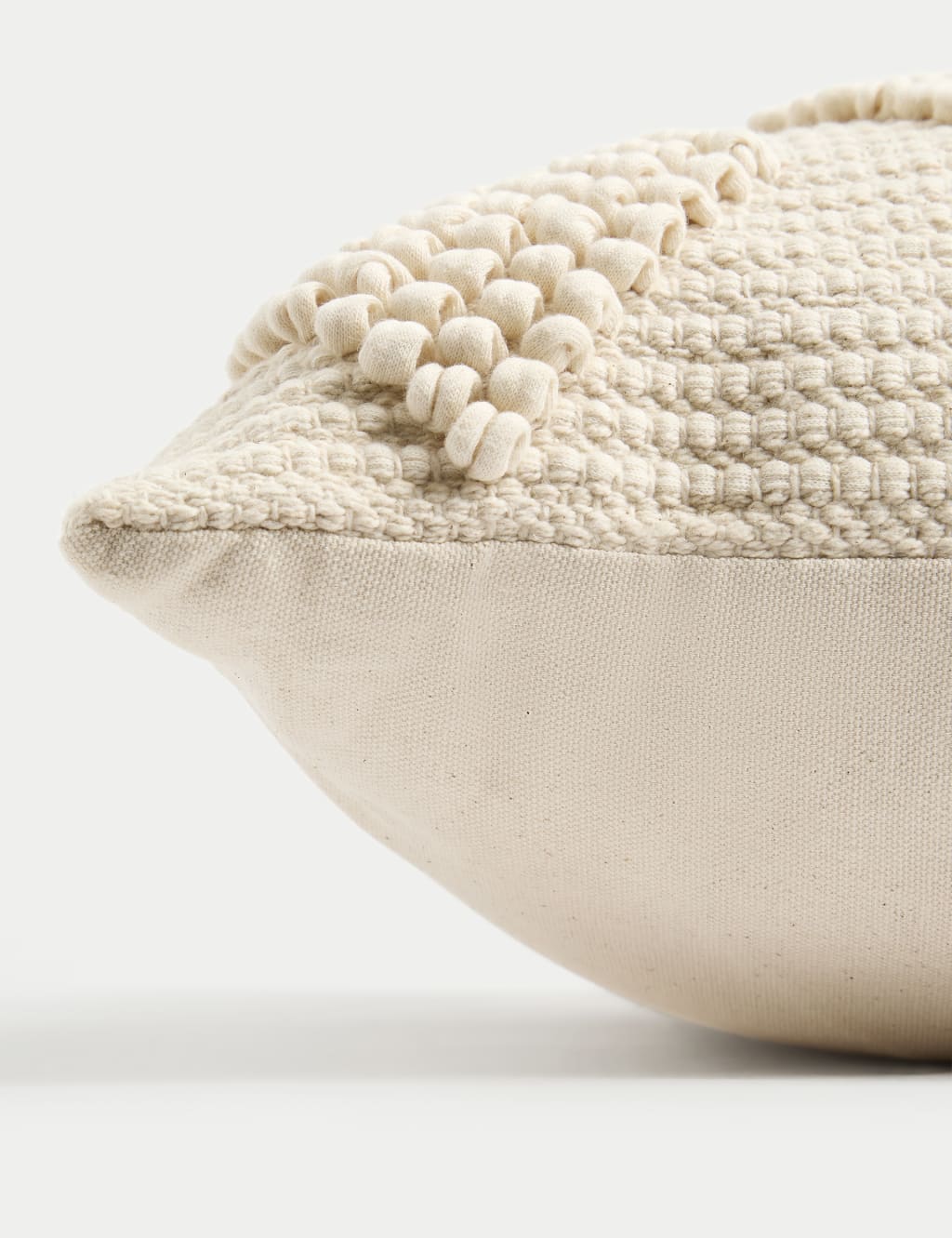 Pure Cotton Geometric Embroidered Cushion 2 of 4