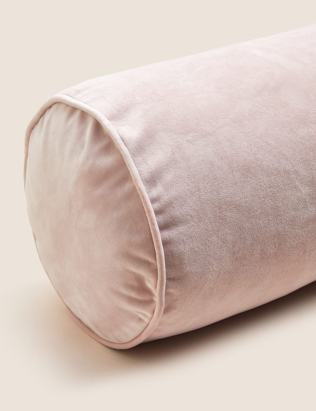 Velvet Piped Bolster Cushion 4 of 6