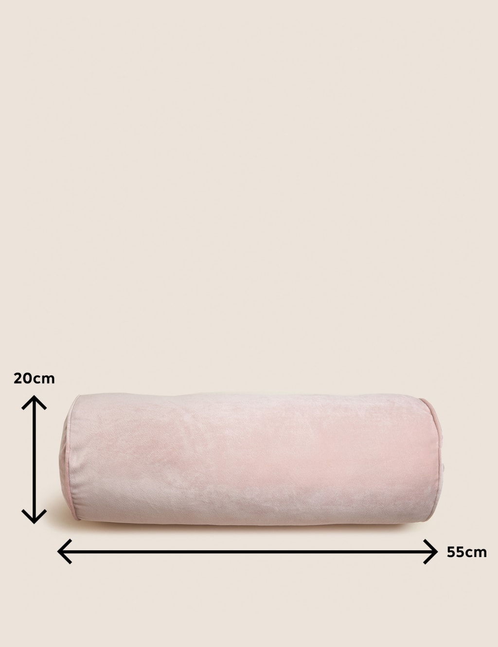 Velvet Piped Bolster Cushion 6 of 6