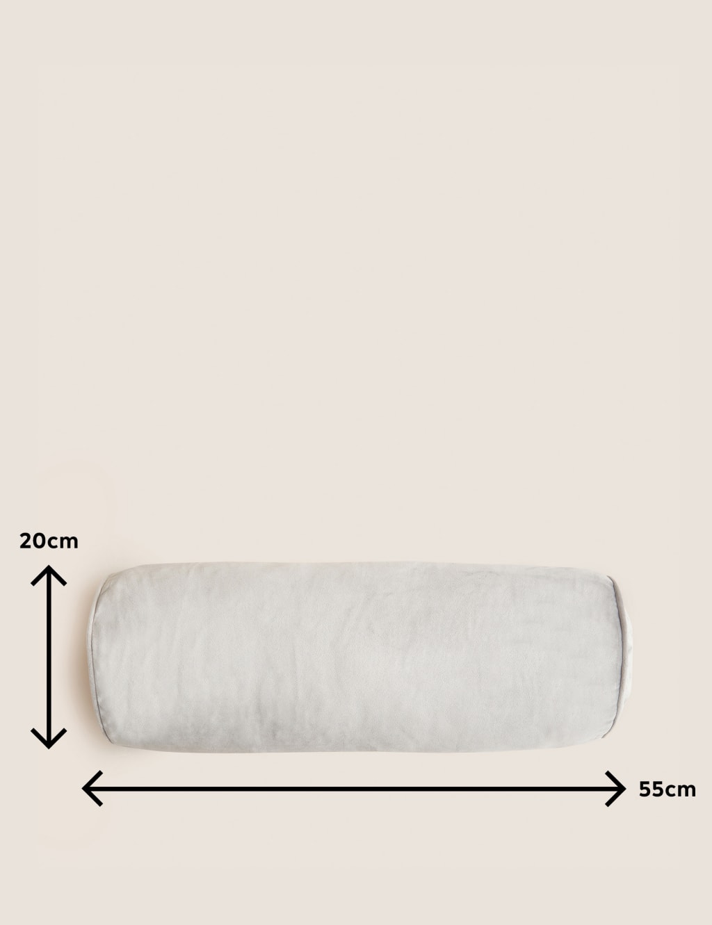 Velvet Piped Bolster Cushion 6 of 6