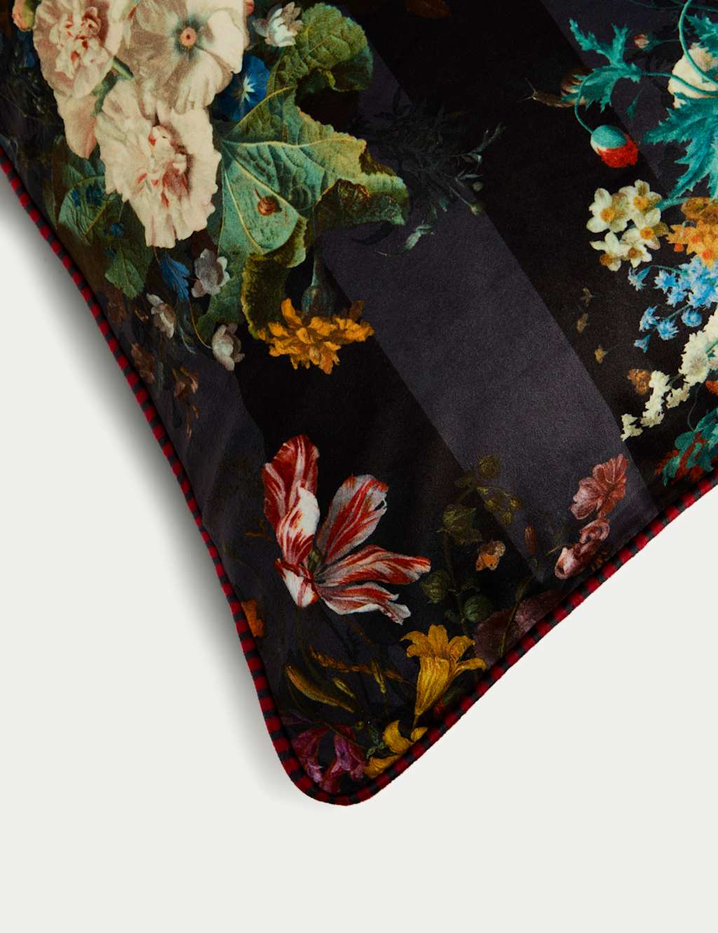 Velvet Floral Large Cushion 4 of 4
