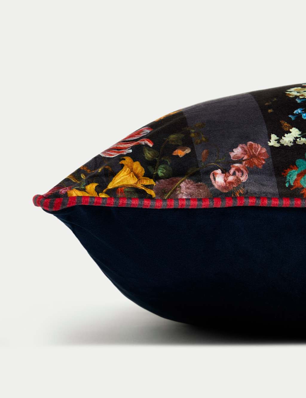 Velvet Floral Large Cushion 2 of 4