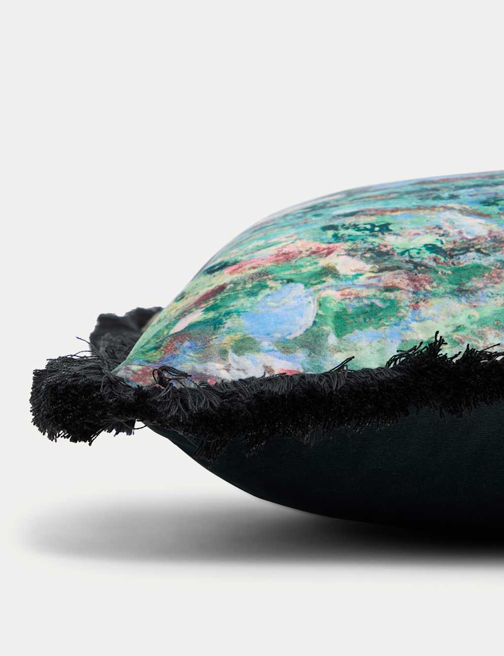 Velvet Waterlilies Large Bolster Cushion 2 of 5