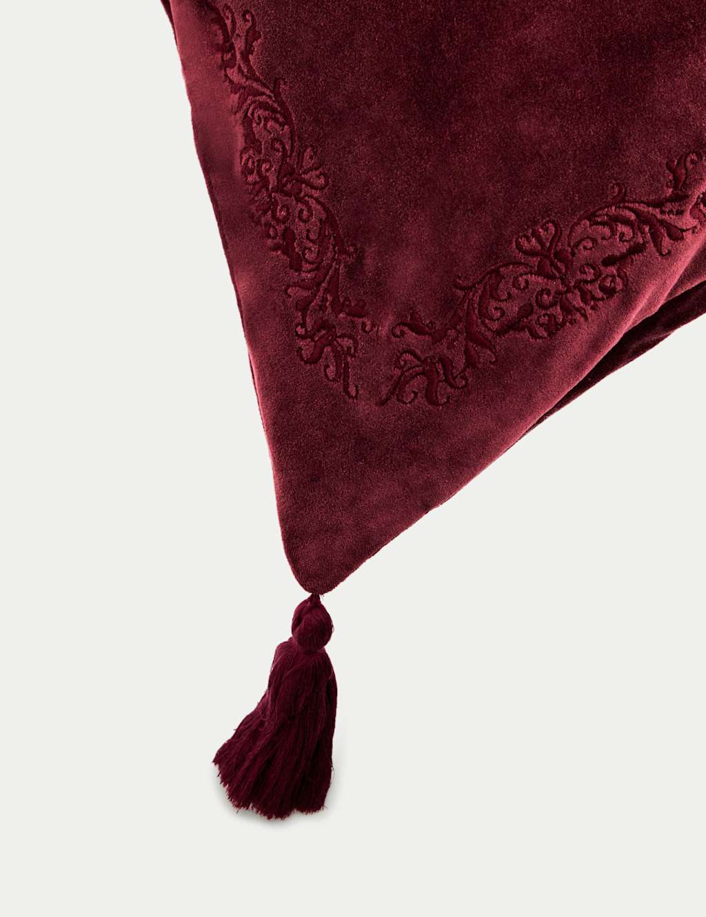 Velvet Tasselled Cushion 4 of 4