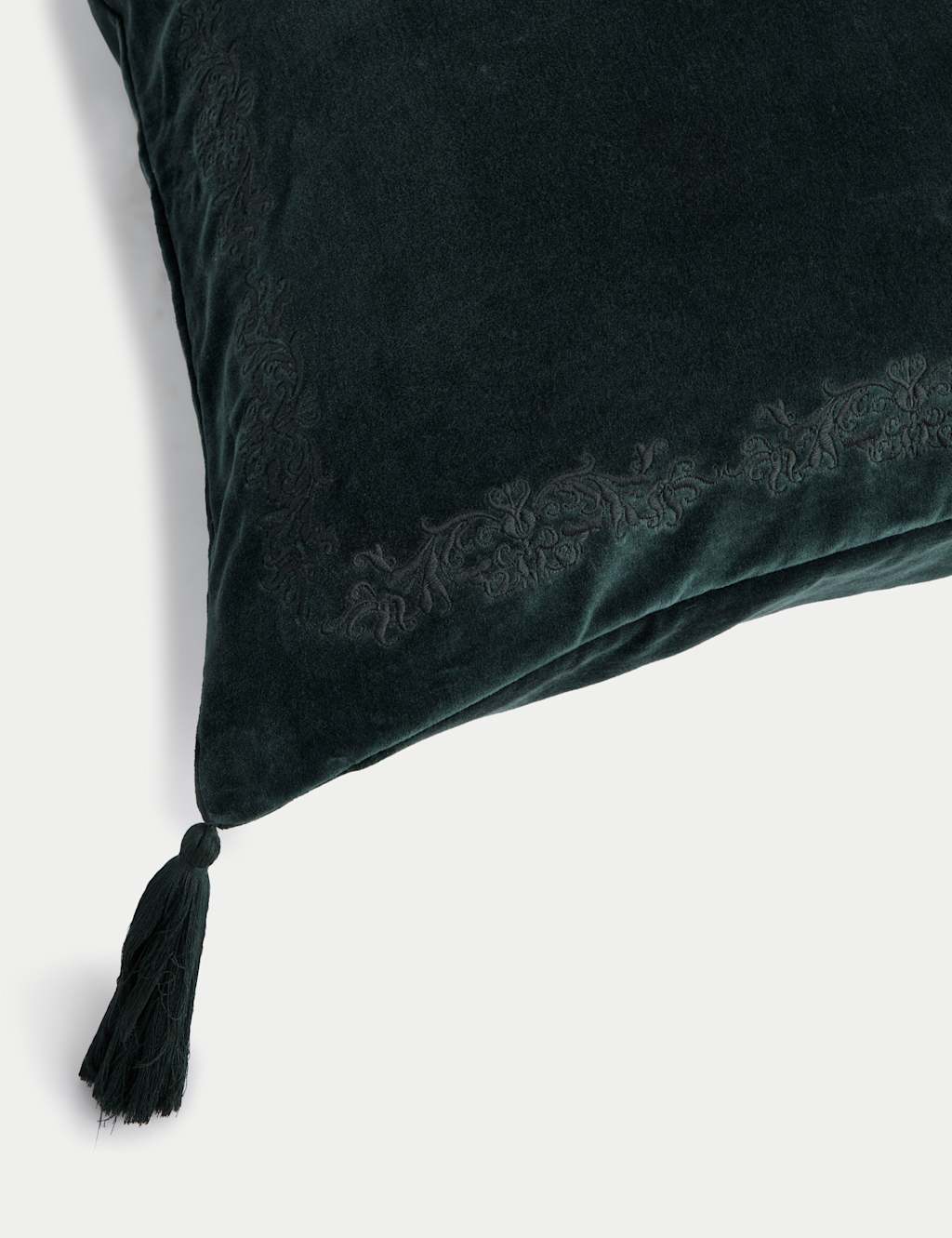 Velvet Tasselled Cushion 2 of 4