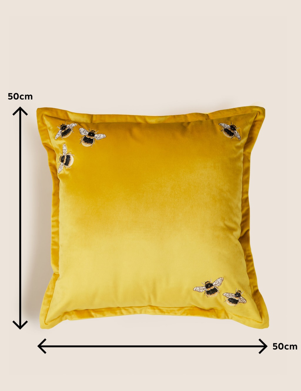 Yellow bee cushion on sale