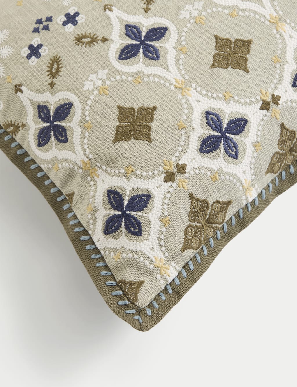Jaipur Bandhani Cotton Rich Bolster Cushion 4 of 5