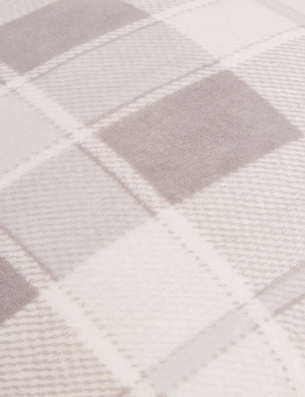 Checked Fleece Medium Cushion 3 of 5