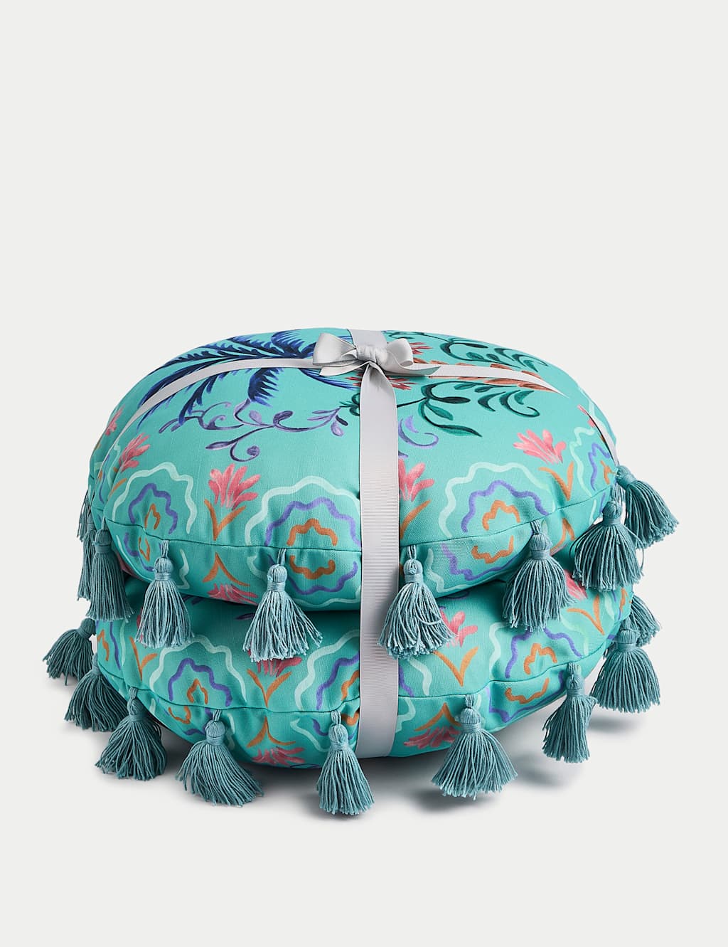 Set of 2 Palm Round Outdoor Cushions 4 of 4