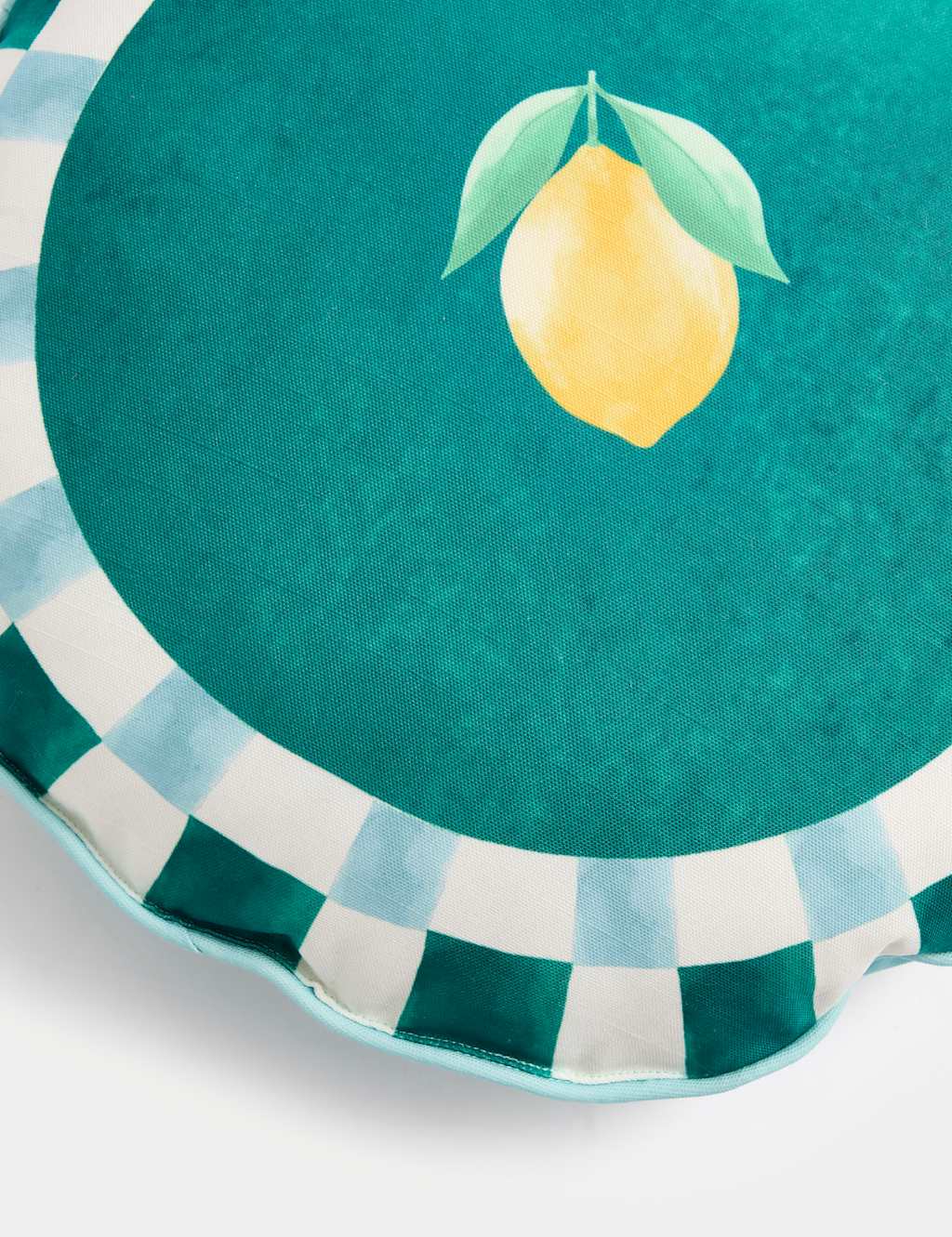 Set of 2 Lemon & Cherry Outdoor Cushions 3 of 7