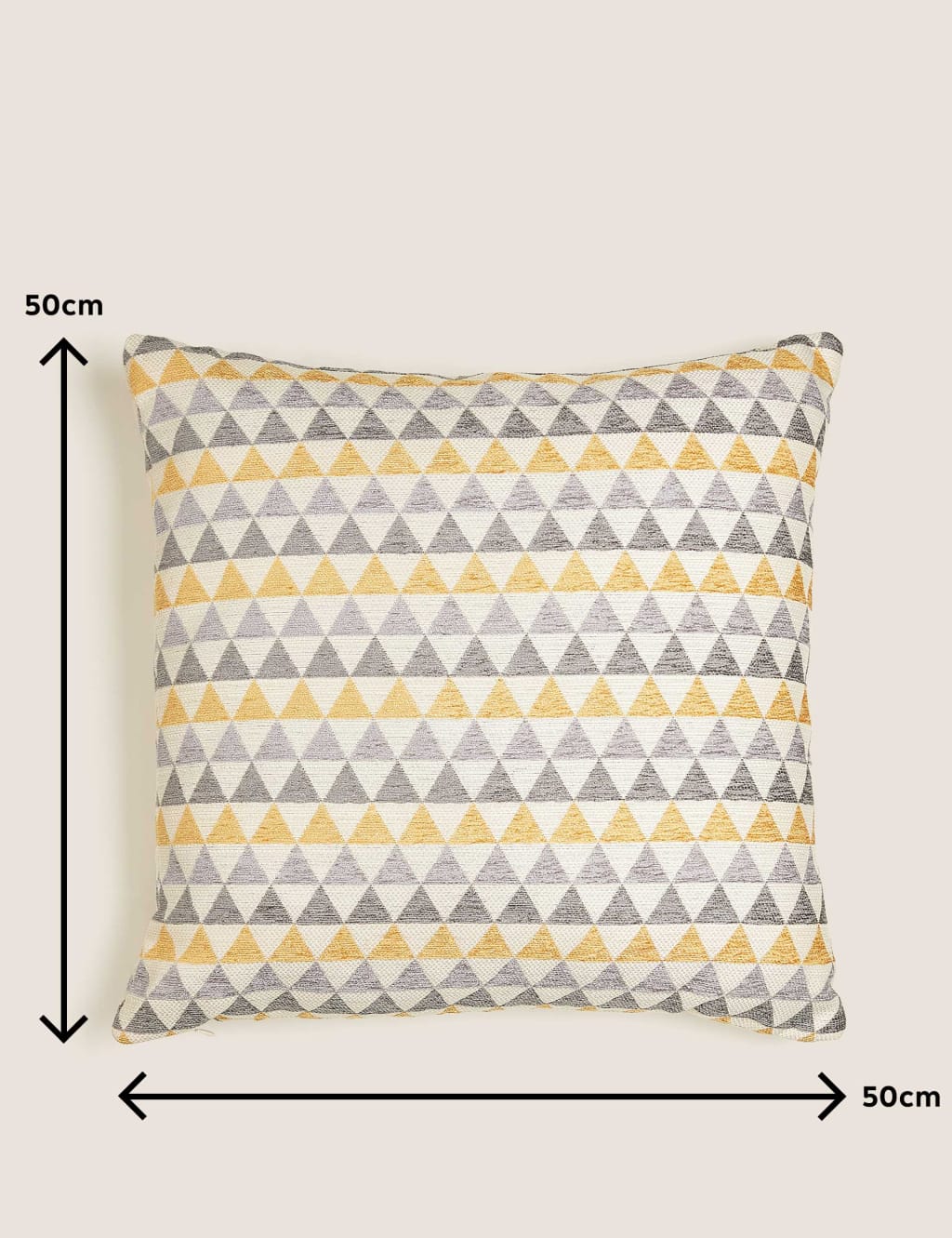 Chenille Geometric Cushion