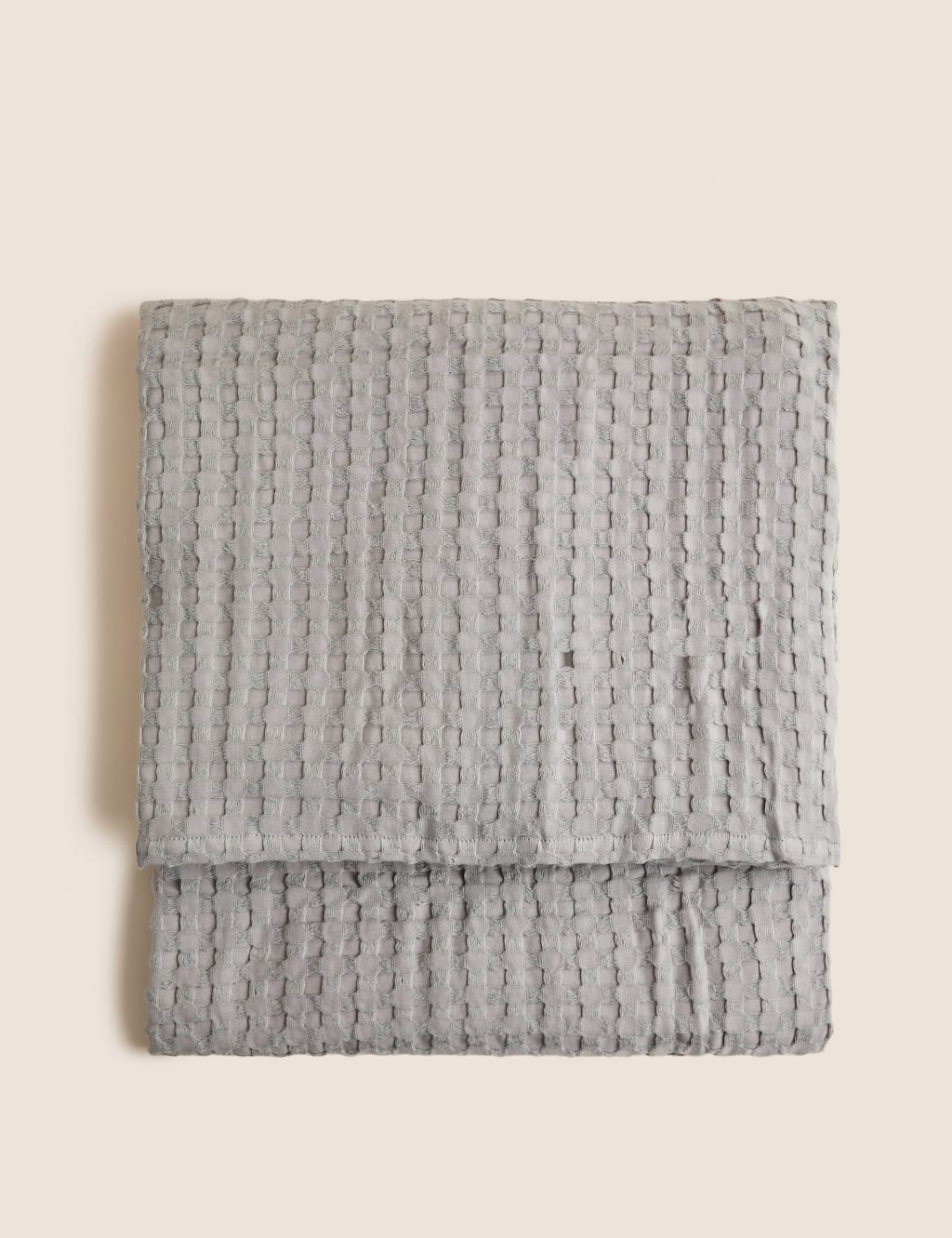 Light grey waffle throw 2025