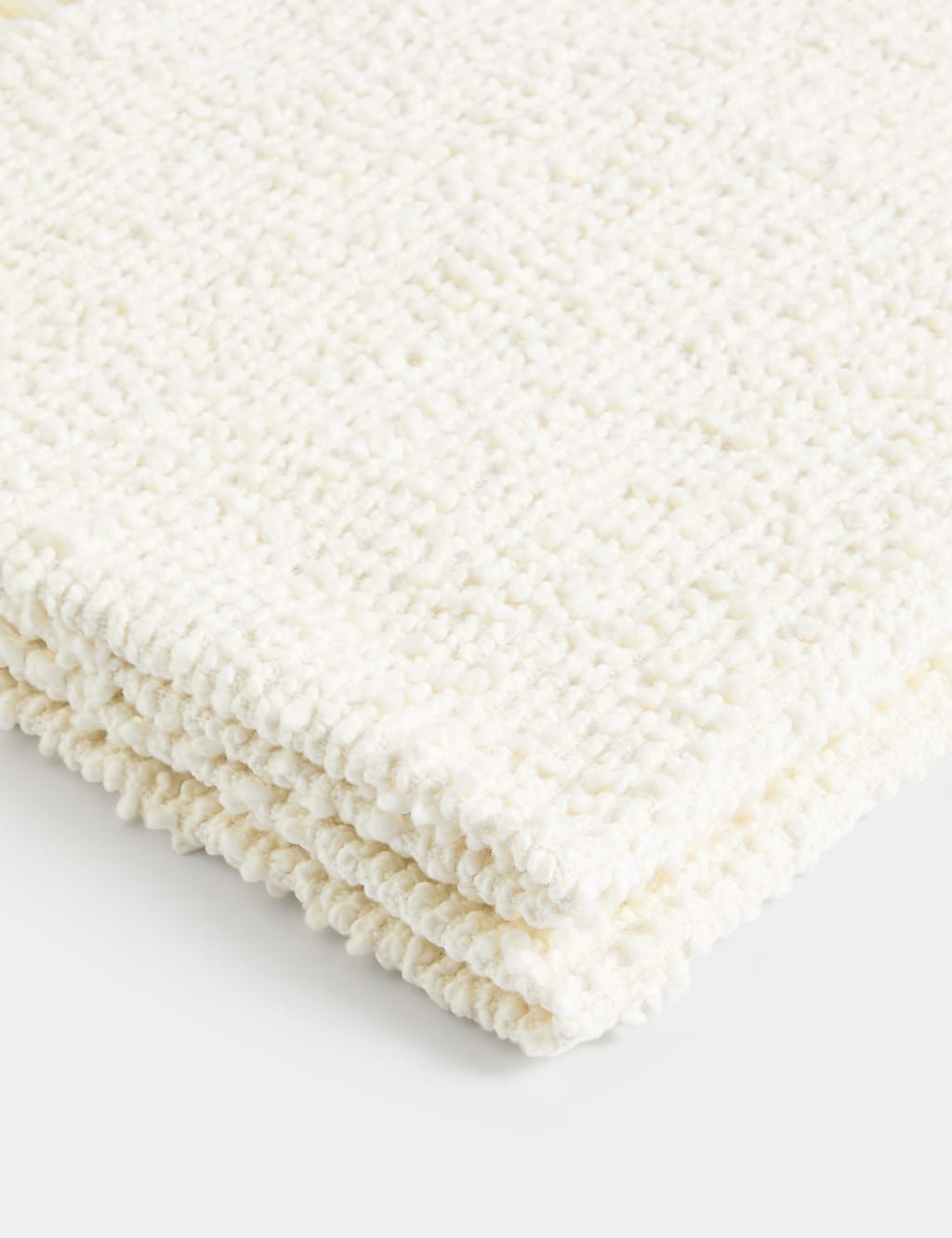 Pure Cotton Bouclé Throw 4 of 4