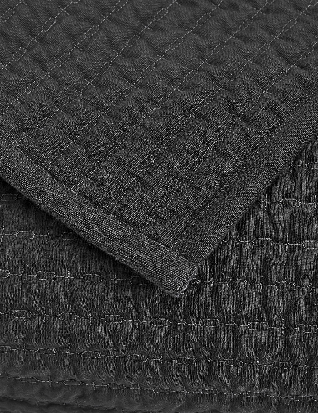 Cotton with Linen Embroidered Bedspread 4 of 5