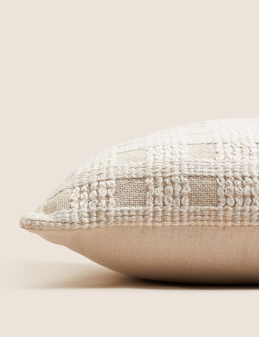 Pure Cotton Checked Cushion 2 of 8