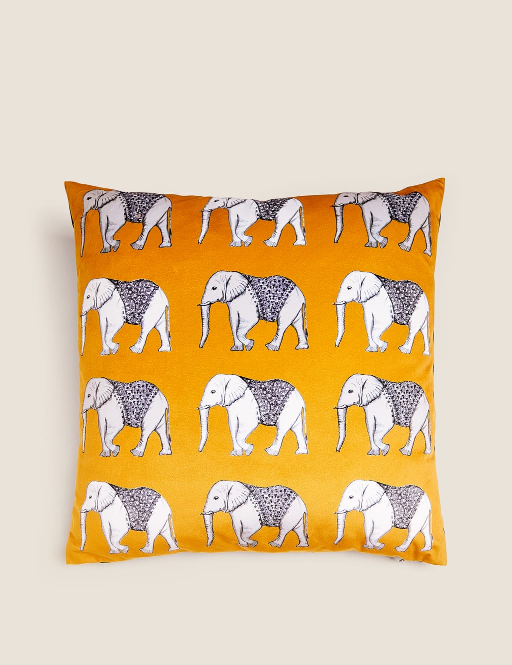 Velvet Elephant Cushion 1 of 6