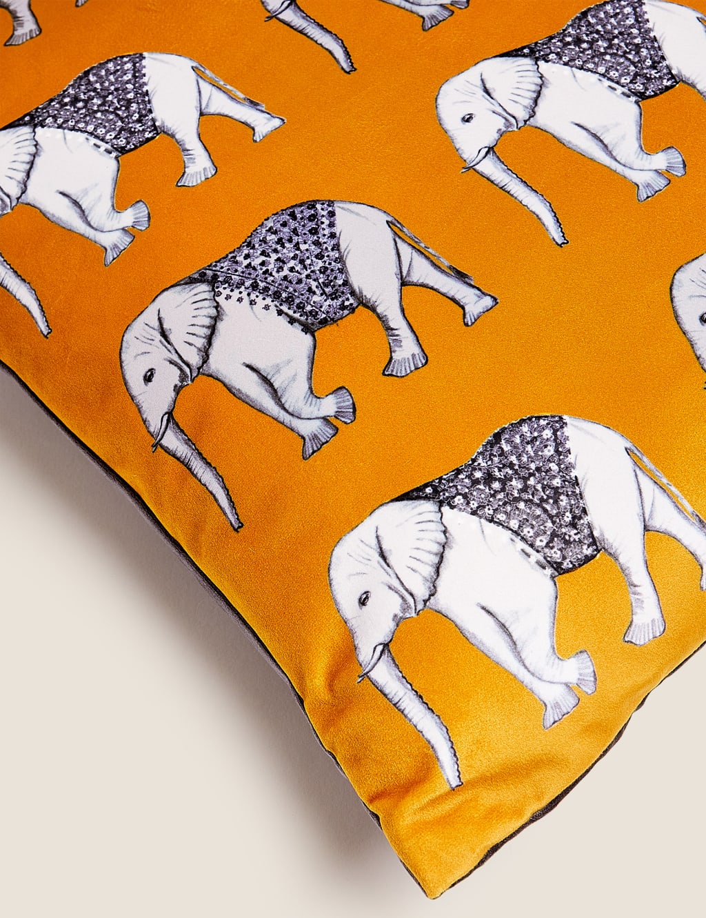 Velvet Elephant Cushion 5 of 6