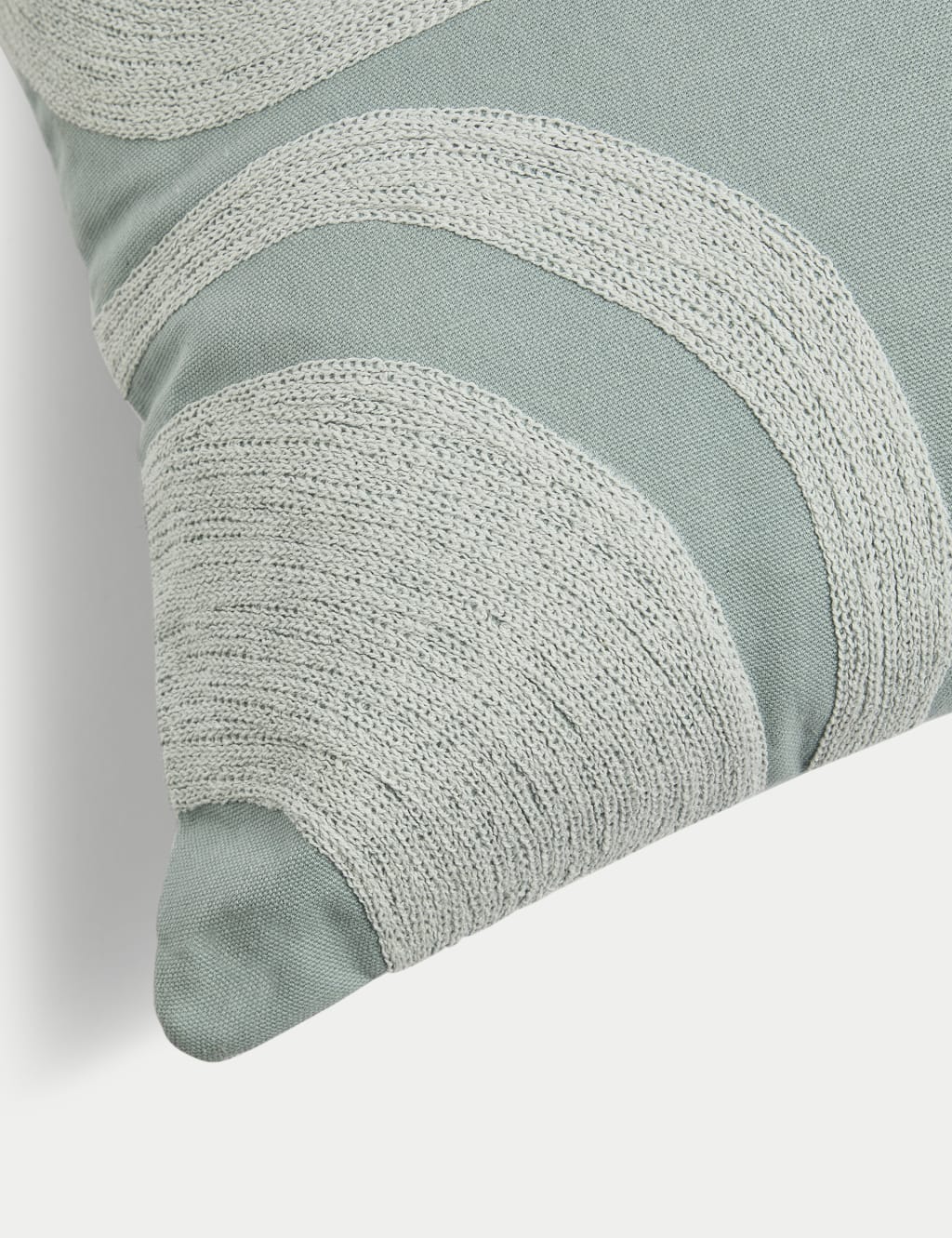 Pure Cotton Swirl Embroidered Cushion 4 of 4