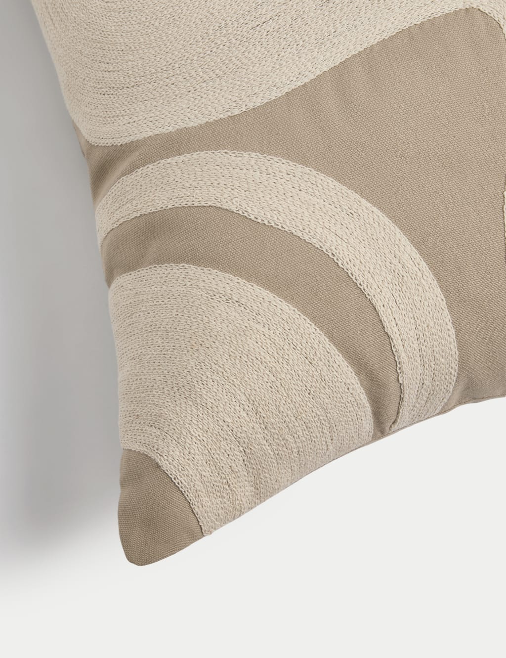 Pure Cotton Swirl Embroidered Cushion 4 of 5
