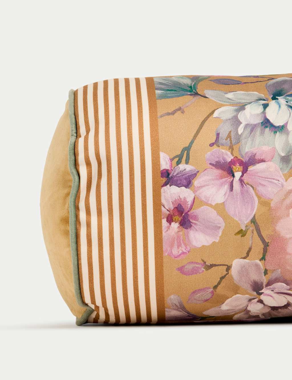 Pure Cotton Floral Bolster Cushion 2 of 5
