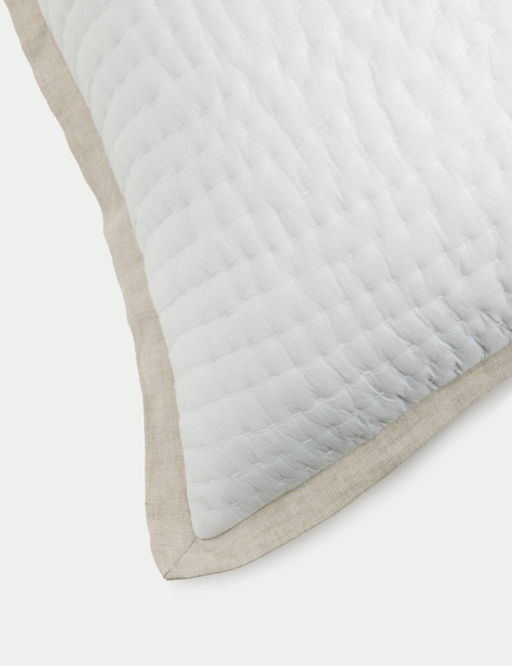 Linen Border Large Quilted Cushion 4 of 5