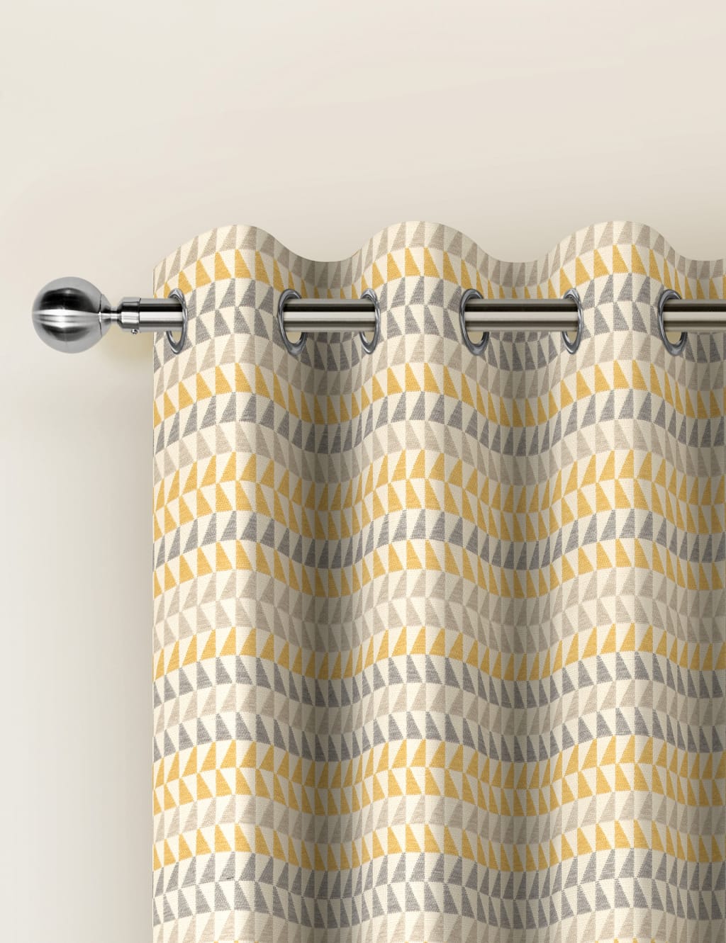 Chenille Triangle Eyelet Curtains 2 of 2