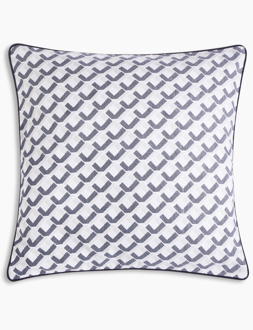 Pure Cotton Geometric Cushion 1 of 1