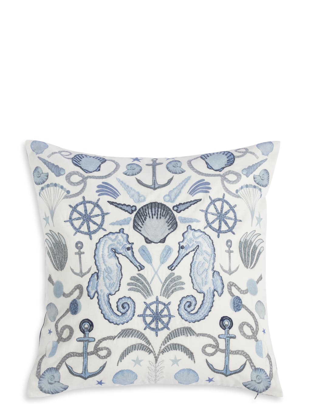 Nautical Embroidered Cushion 1 of 2
